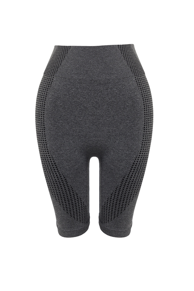 Antracit Melange Seamless/Seamless Sportovní šortky/Krátké legíny THMSS24TY00009 - 8