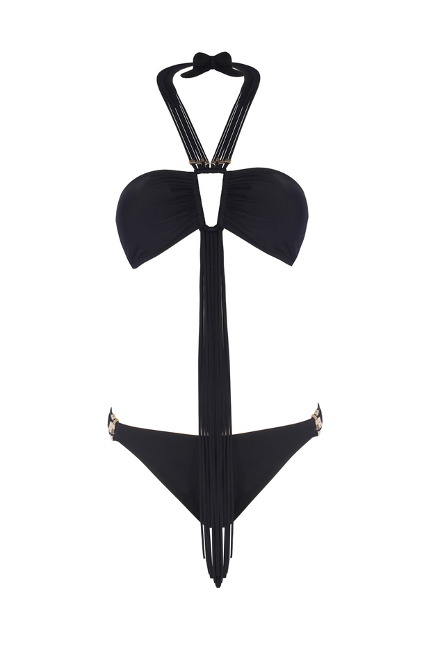 Püsküllü Straplez Bikini - 1