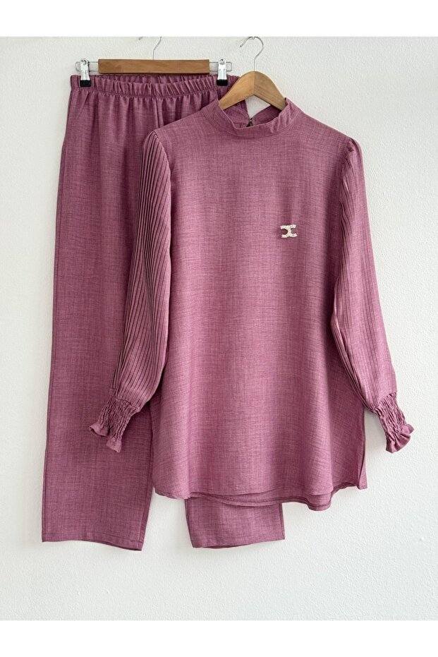 ARM PLEATED LINEN FABRIC SET