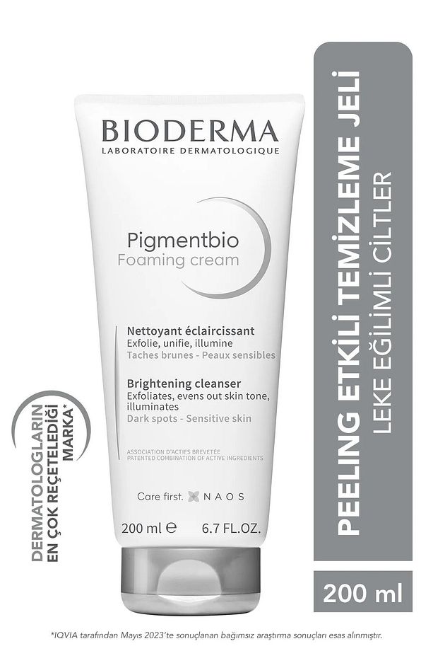 Pigmentbio Foaming Cream cilt tonunu eşitlemeye ve aydınlatmaya yardımcı temizleme jeli - 1