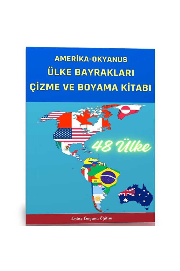 America and Oceanic Countries Flag Coloring Book