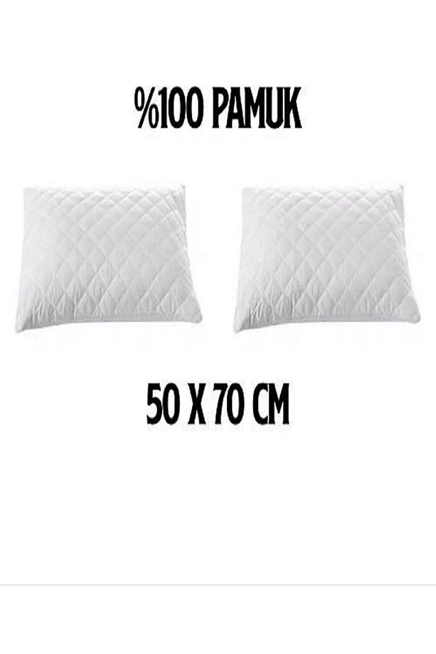 Raison Sıvı Geçirmez Yastık Alezi Pamuklu Sıvı Geçirmez Kapitoneli Fermuarli Yastk Alezi 50 X 70 - 3