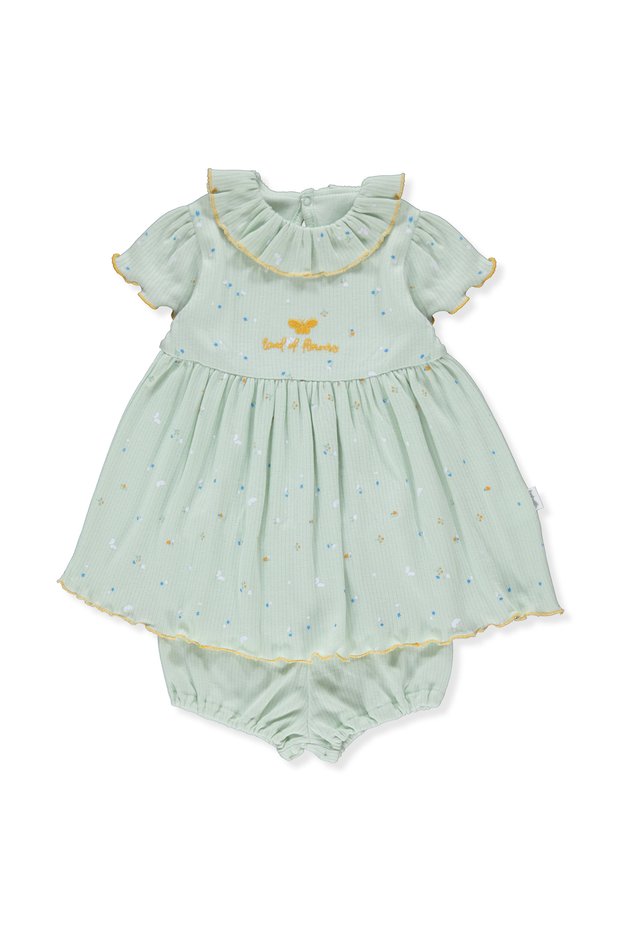 INTERLOK DRESS WITH REPORT 2-PACK (LAND OF FLOWERS) K 4365