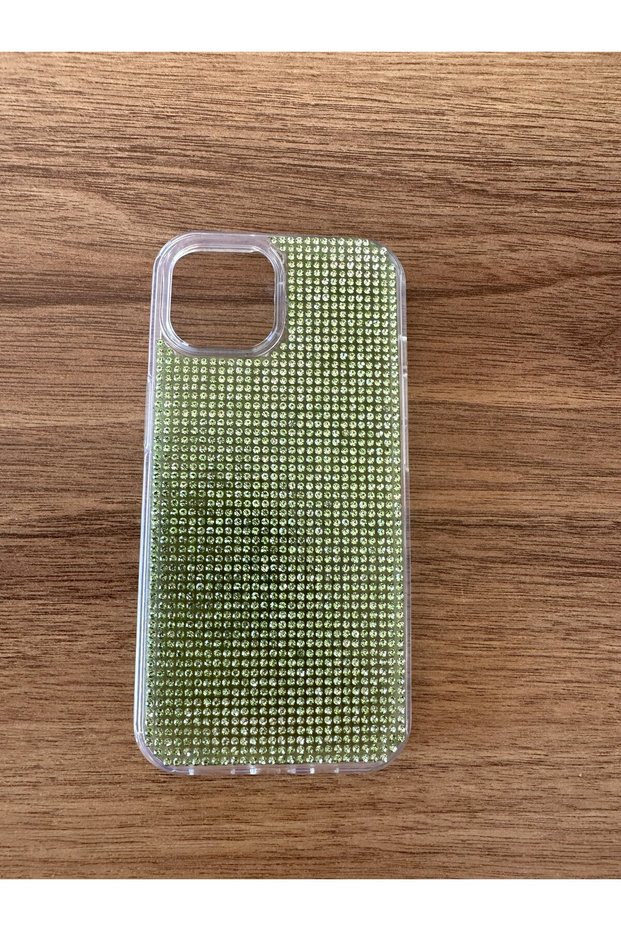 iPhone 15 Compatible Diadmond Stone Silicone Case (Handmade)