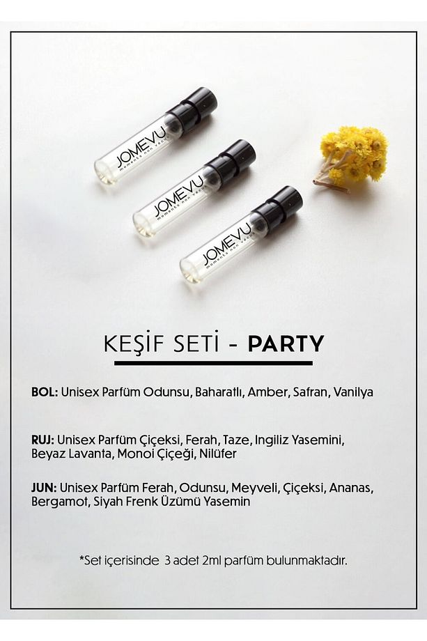 Parfüm Deneme Keşif Seti Party 3x2 ml Test - 3