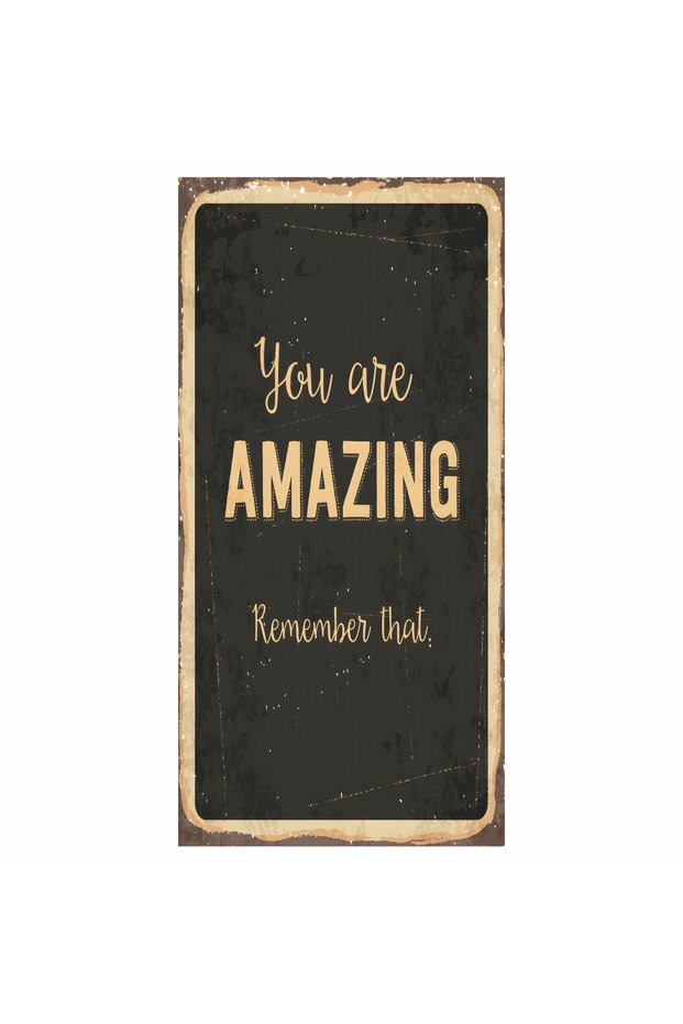 you are amazing remenber that home decoration painting mini retro wood poster
