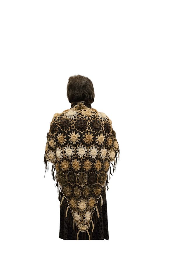 El Örgüsü Yün Şal - 1