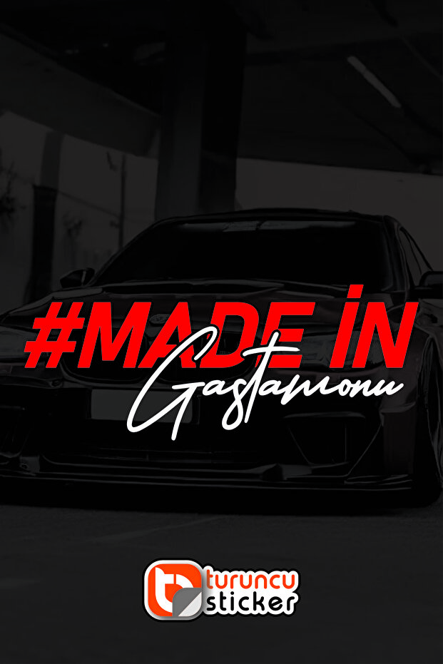 Made In Gassamonu - Car - Motorcycle - Jdm Label Sticker 20x8cm