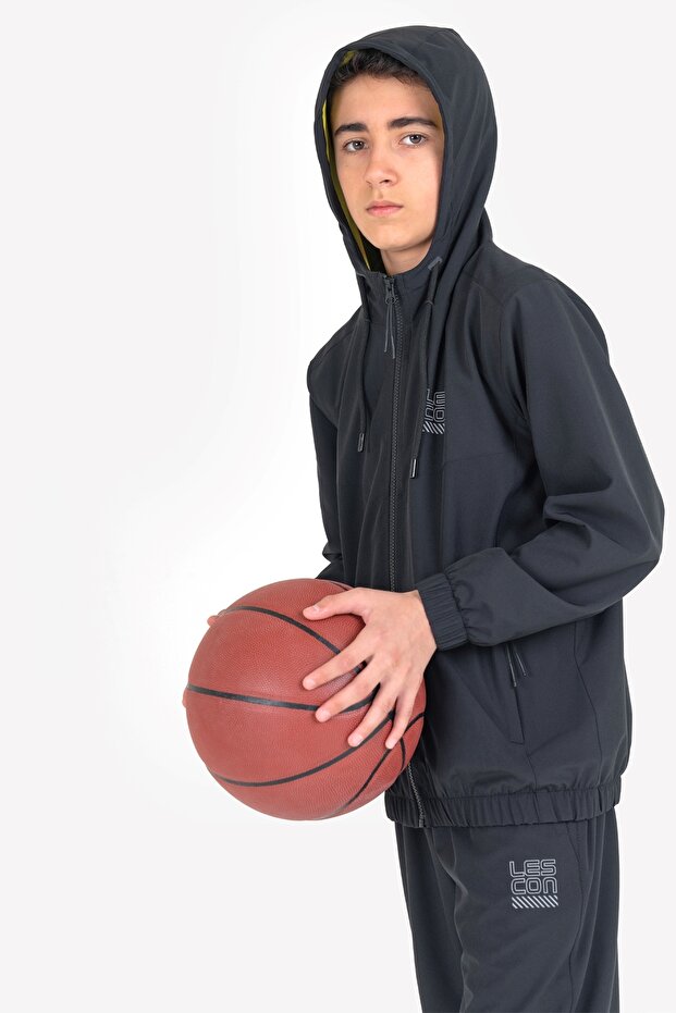 Children's Zipper Hooded Sweatshirt 23n-3139