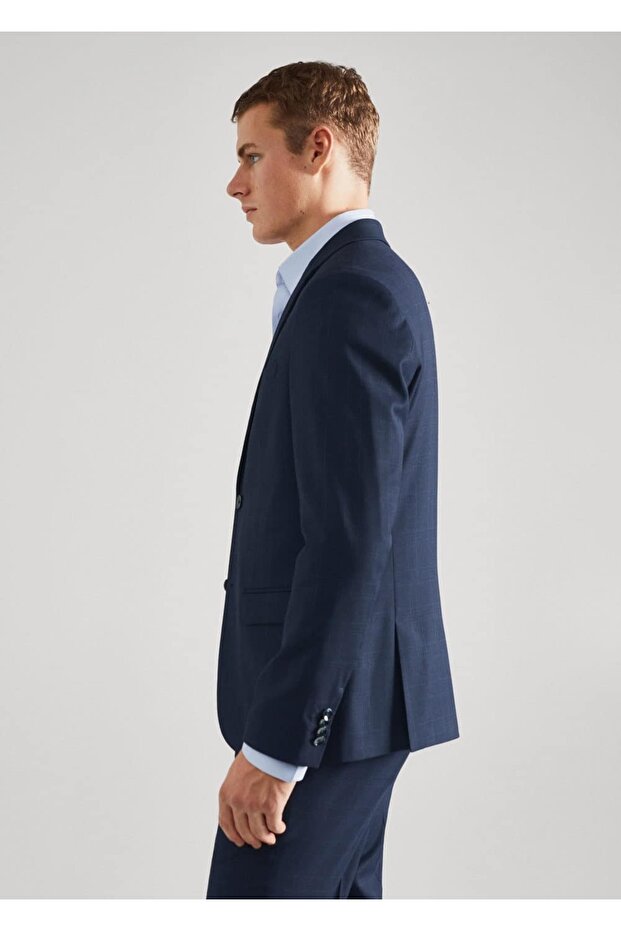 Süper Dar Kesimli Blazer Ceket - 5