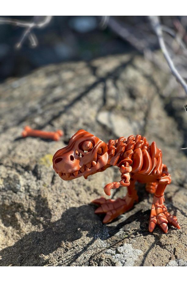 Hareketli Trex Oyuncak Dinozor Figürü - 4