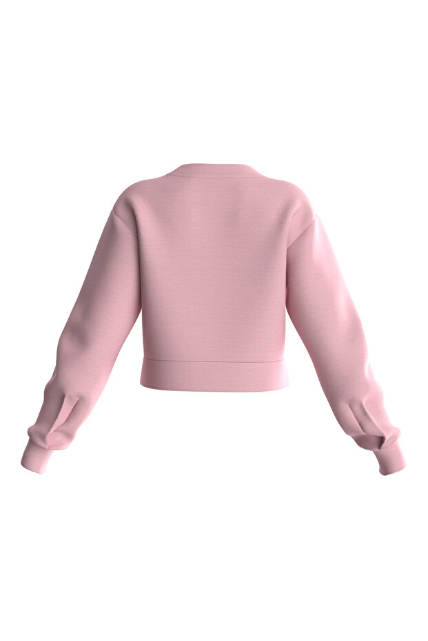 Açık Pembe Kadın Bisiklet Yaka Sweatshirt V3bq15k7uw2g63p-cındra Cn - 2