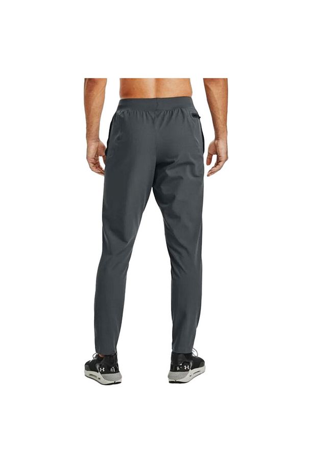 UA UNSTOPPABLE TAPERED PANTS Gri Erkek Eşofman Altı - 3