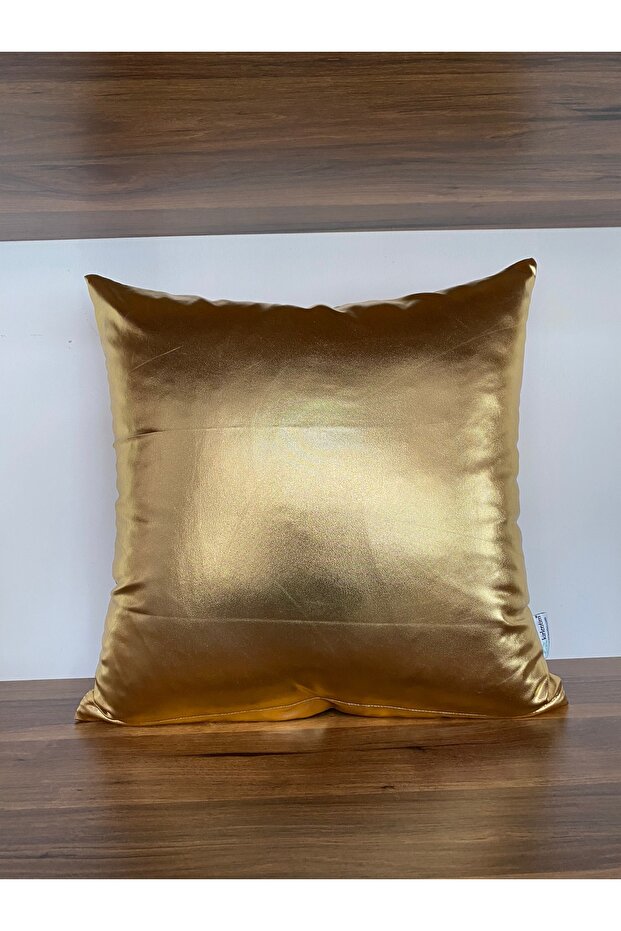 Plain Plated Gold Foil Throw Pillow Cover