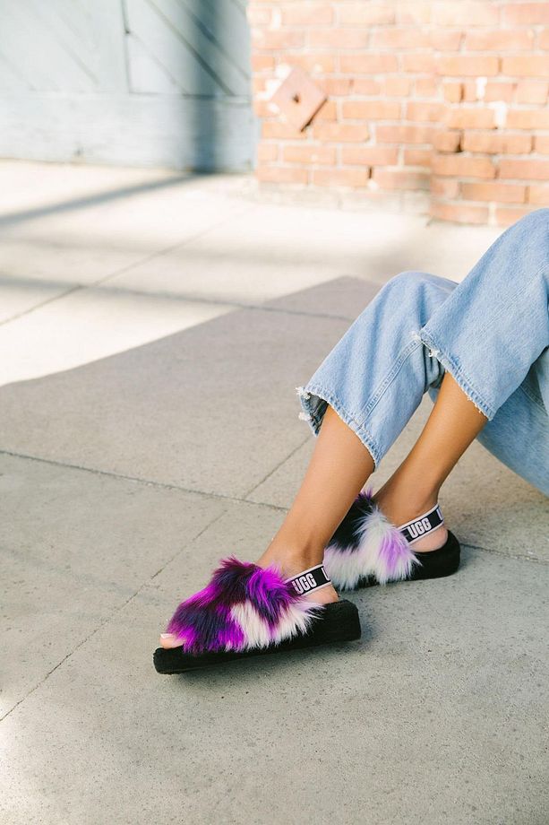 W FLUFF YEAH SLIDE TIE DYE MAGNOLIA (MANOLYA RENGI) - 3