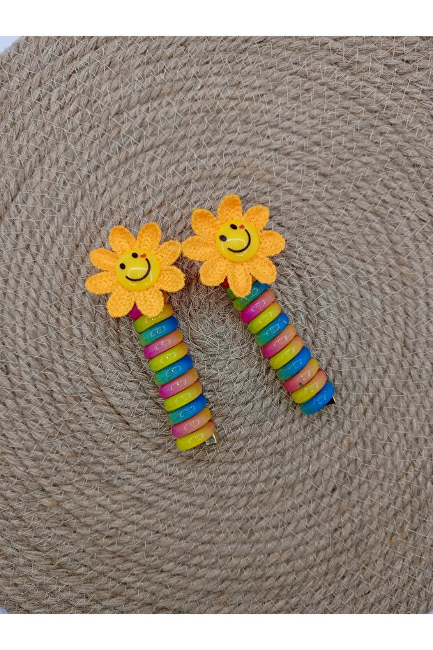 FLOWER DETAILED BOWRY SPRING BUCKLE 2 PIECES