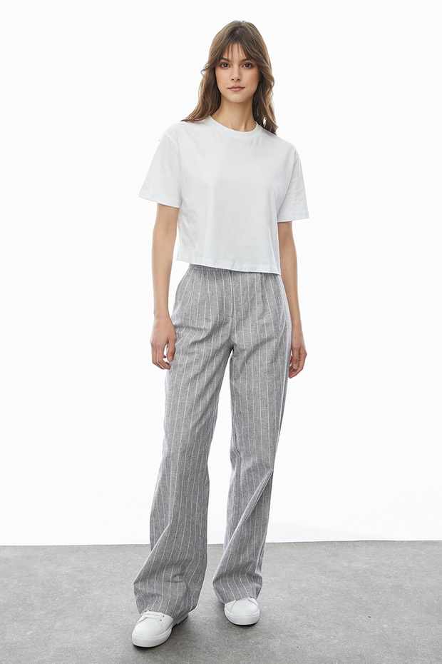 Çizgili Pantolon - 3