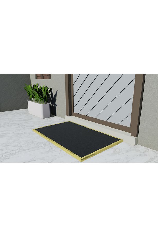İç ve Dış Mekan için Kir Tutucu Bariyer Kapı Paspası, 50x80, Kaymaz Giriş Halısı, Karşılama 10mm - 1