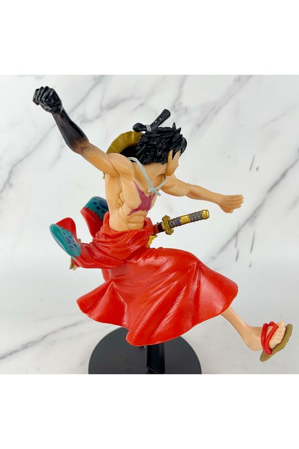 23cm Tek Parça Anime Figürü Maymun D Luffy Run Modeli PVC Masaüstü Koleksiyonu Oyuncak  Biblo - 5