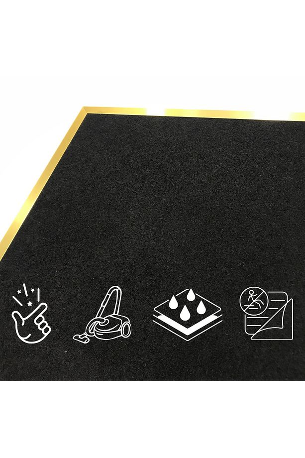 İç ve Dış Mekan için Kir Tutucu Bariyer Kapı Paspası, 50x80, Kaymaz Giriş Halısı, Karşılama 10mm - 4