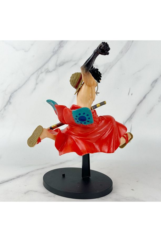 23cm Tek Parça Anime Figürü Maymun D Luffy Run Modeli PVC Masaüstü Koleksiyonu Oyuncak  Biblo - 7
