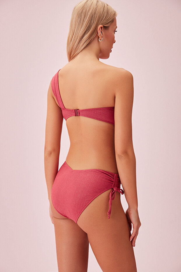 Side Gathered Bikini Bottom - 4