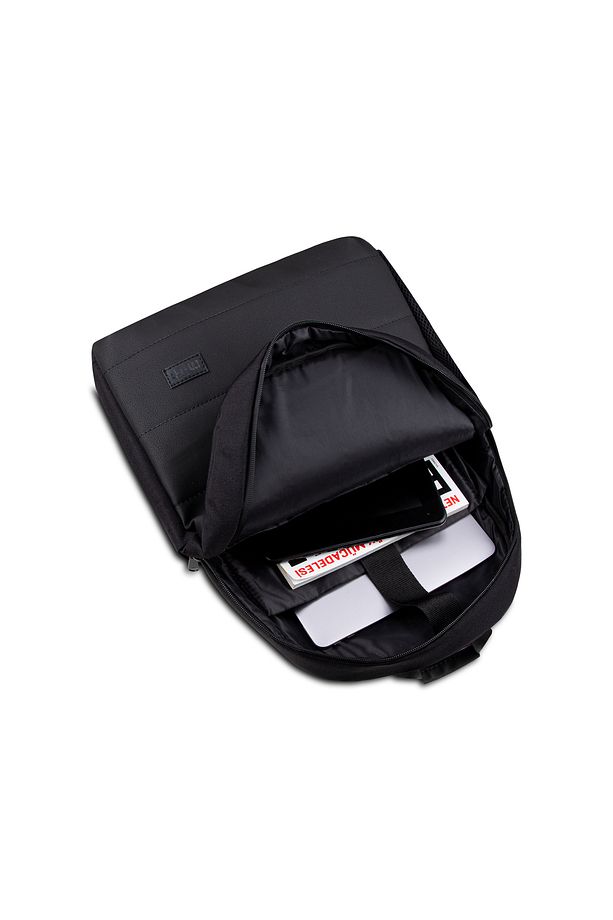 Classone Bp-tx100 15,6'' Su Geçirmez Kumaş Vefermuar Notebook,laptop,macbook sırt Çantası-siyah - 4