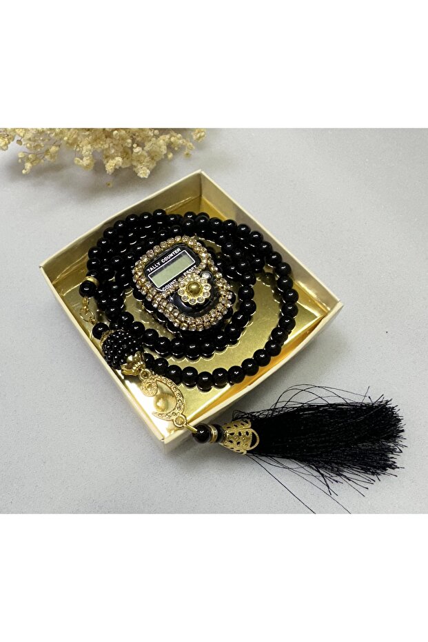 Stone Zikirmatik Pearl Prayer Beads Set