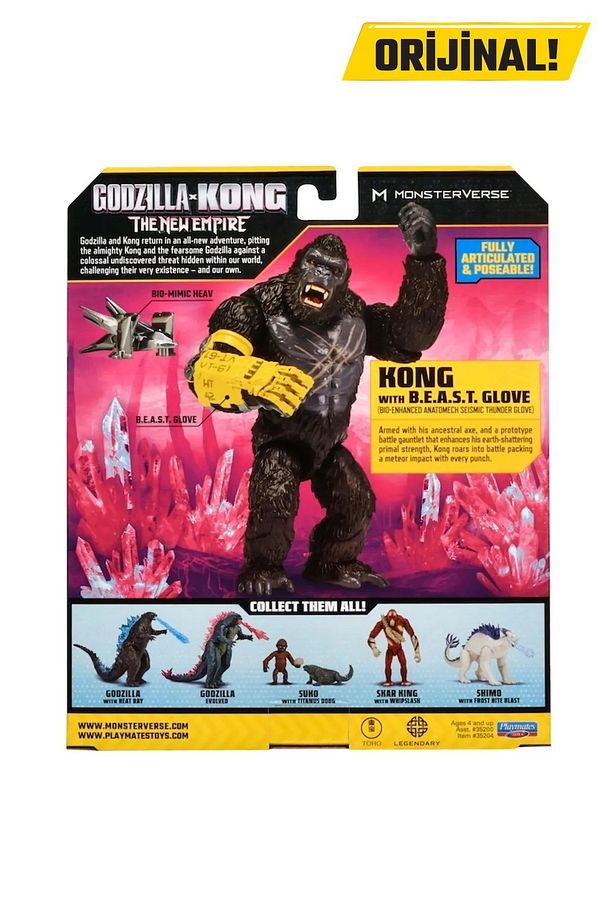 ve Kong Aksiyon Figür Kong With B.e.a.s.t. Glove 15 Cm - 7