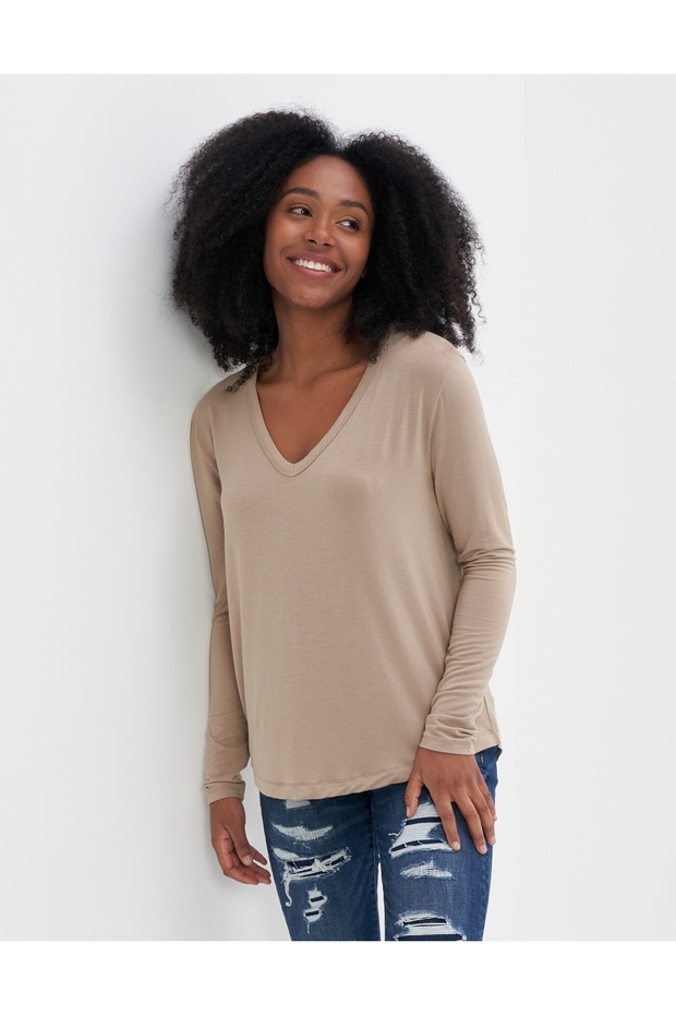 Brown Woman / Girl T-Shirt U-4373-8507