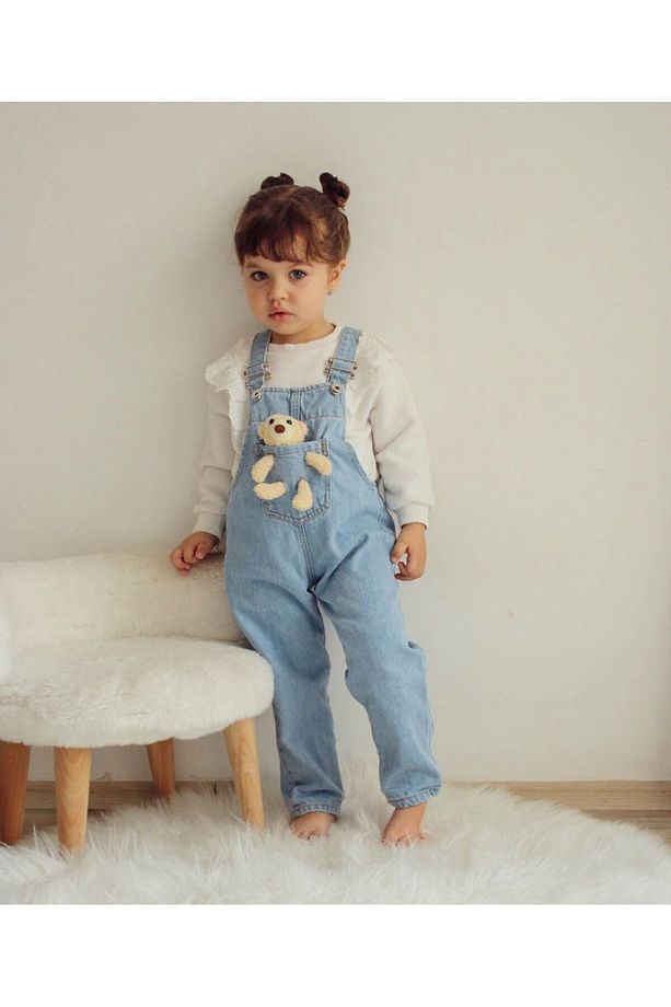 Oyuncak Ayıcıklı Çocuk Kot Slopet Kalip Olarak 1 Yaş Üstünü Alabali?li?rsi?ni?,z - 1
