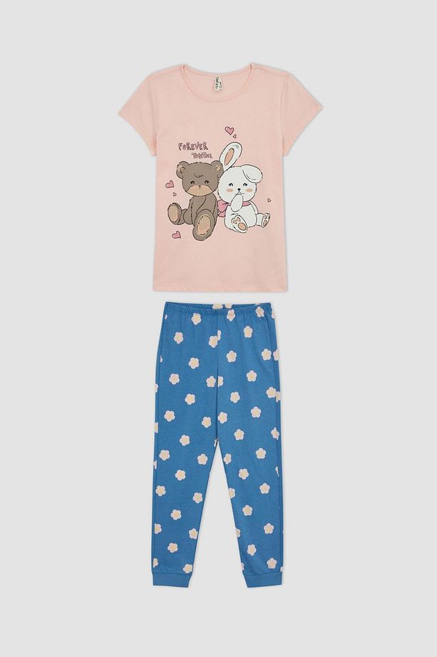Kız Çocuk Baskılı Kısa Kollu Pijama Takımı A1362a823sm - 4