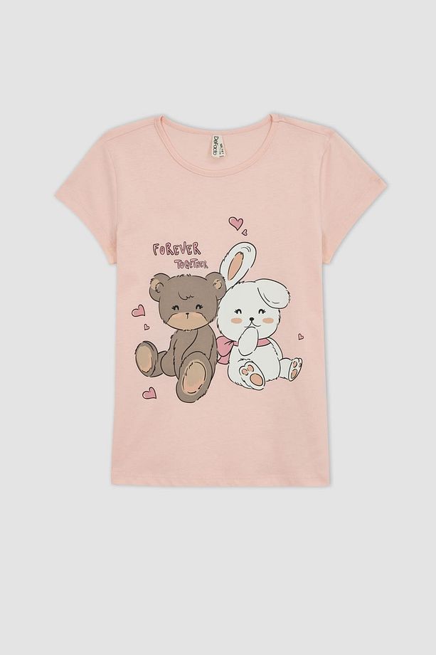 Kız Çocuk Baskılı Kısa Kollu Pijama Takımı A1362a823sm - 5