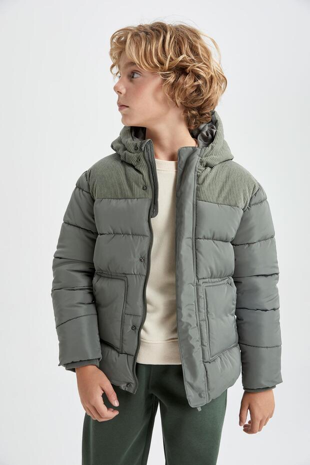 Erkek Çocuk Su I?tici Kapüşonlu Şişme Mont A2270a823wn - 8