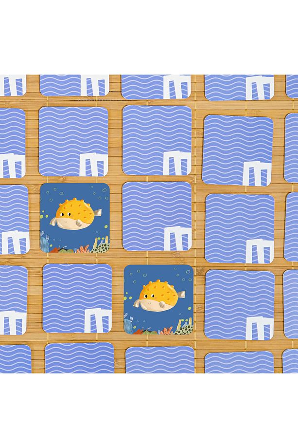 Memory Card Game- Eğitici Su Altı Hafıza Oyunu 3+ Yaş - 6