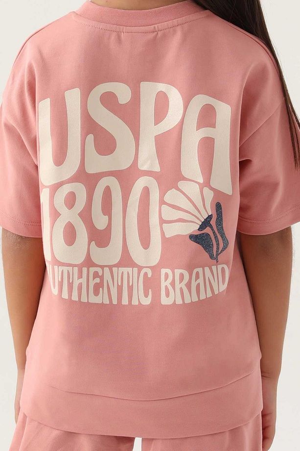 Kız Çocuk Garson Pembe Şortlu Pijama Takım1808 - 3