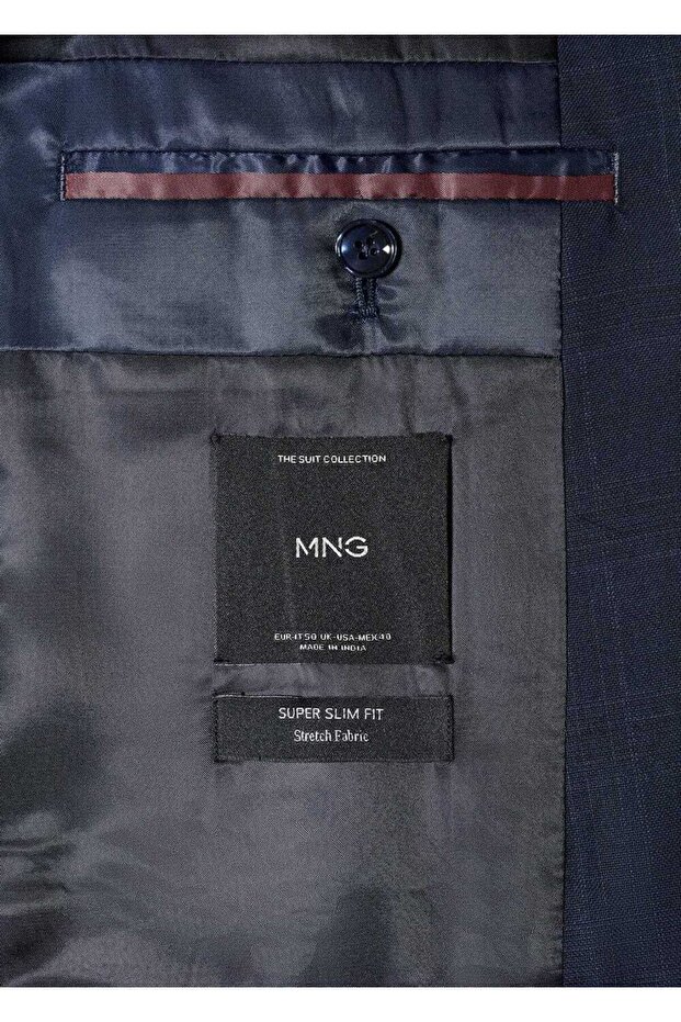 Süper Dar Kesimli Blazer Ceket - 6