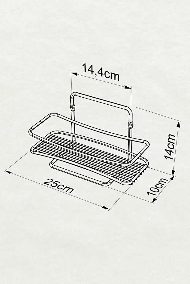Tek Katlı Banyo Rafı - 3