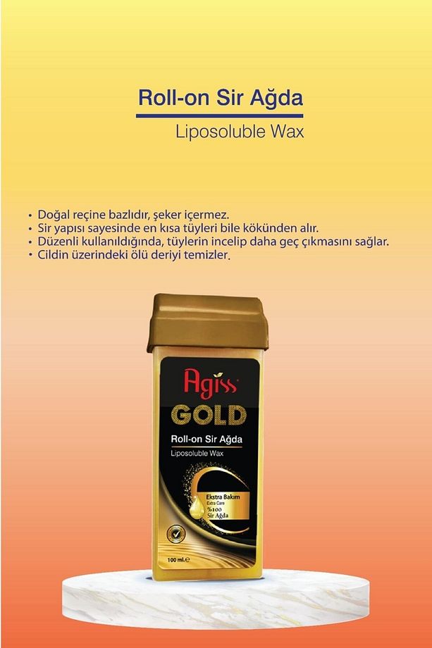 Roll On Gold Ekstra Bakım Sir Ağda 100 ml Tüm Cilt Tipleri Için Özel Formül 12 Adet - 2