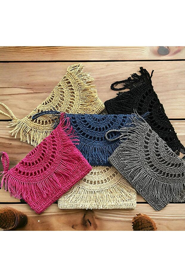 حقيبة كلاتش من القش - 2