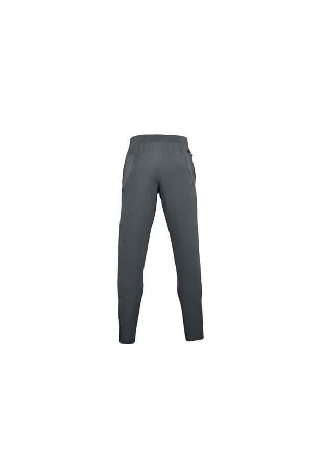 UA UNSTOPPABLE TAPERED PANTS Gri Erkek Eşofman Altı - 4