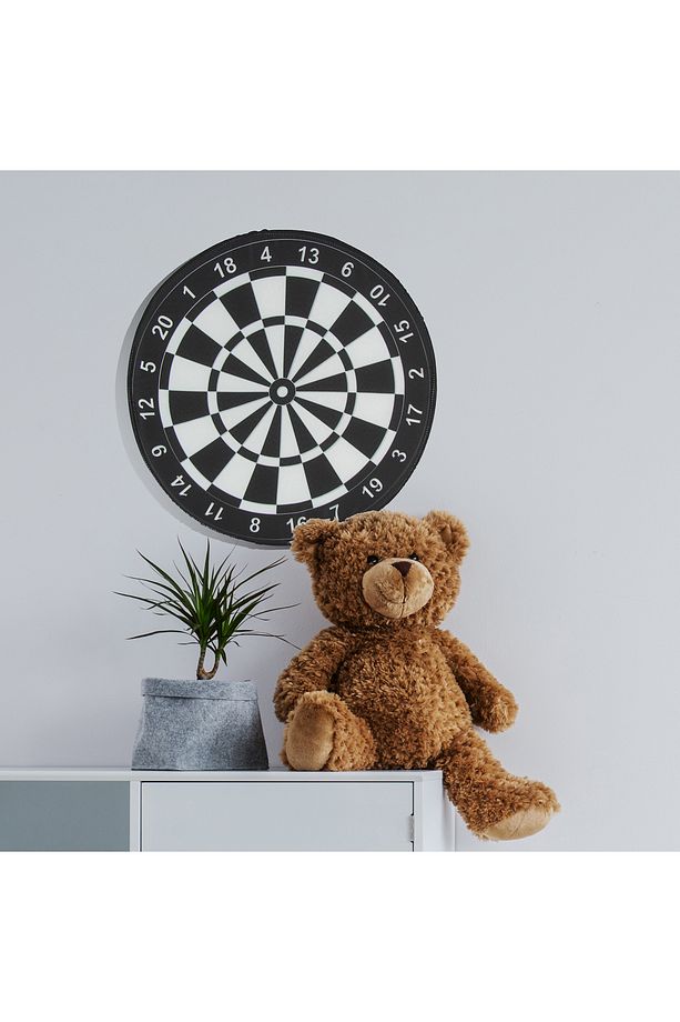 Klasik Baskılı Renkli Dart Desenli Oturma Minderi - 2
