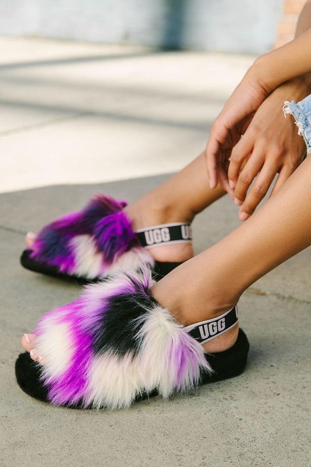 W FLUFF YEAH SLIDE TIE DYE MAGNOLIA (MANOLYA RENGI) - 1