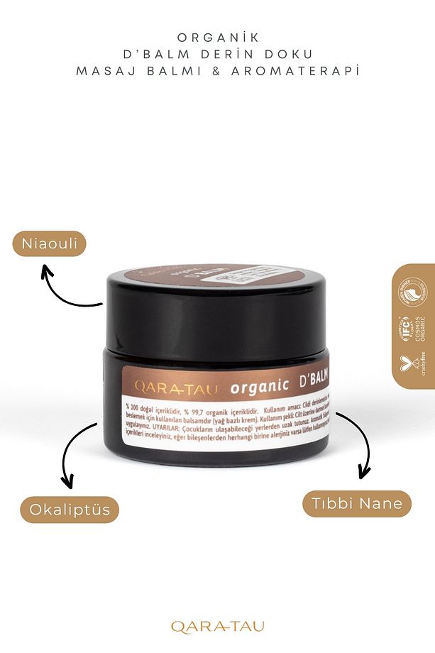 Organik D’balm Derin Doku Masaj Balmı & Aromaterapi 15ml - 4