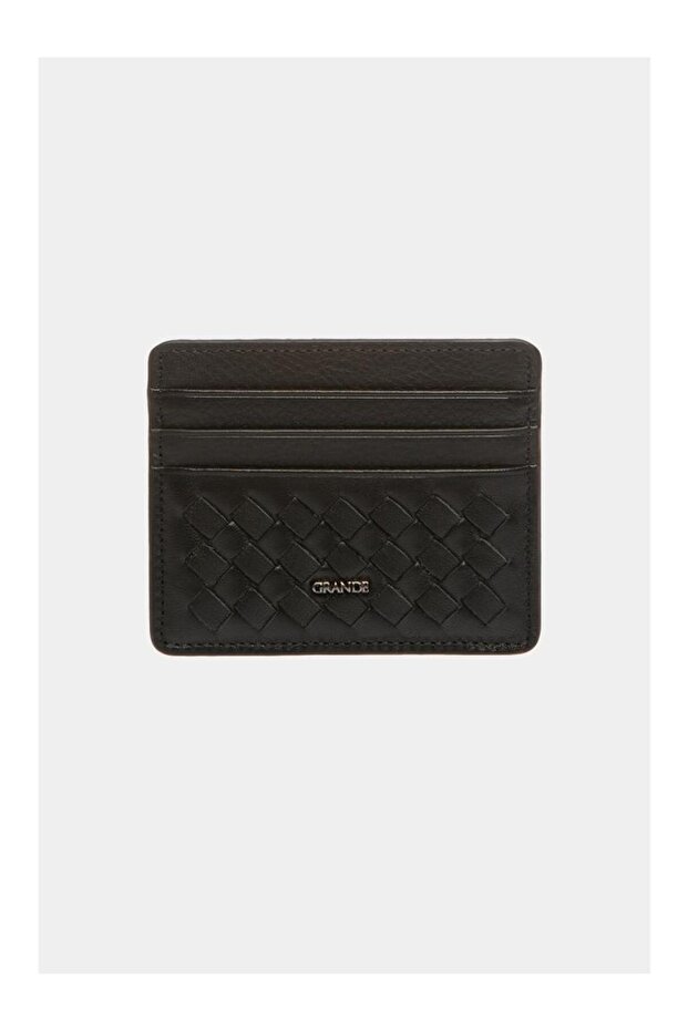 Grande Genuine Leather Card Holder Black 845