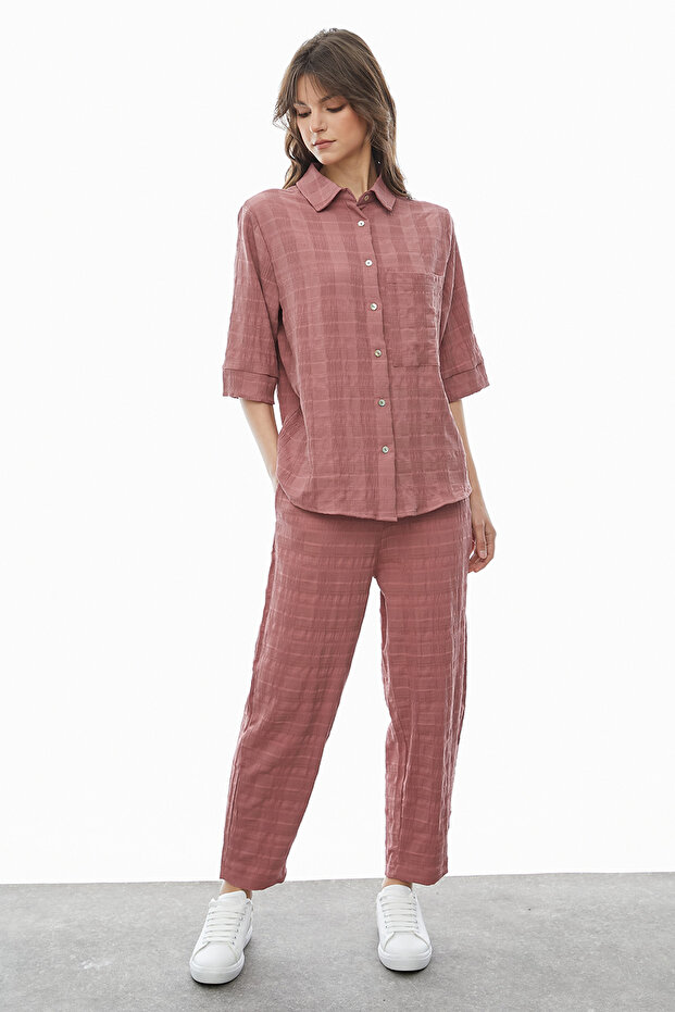 Teksturirane pantalone - 1