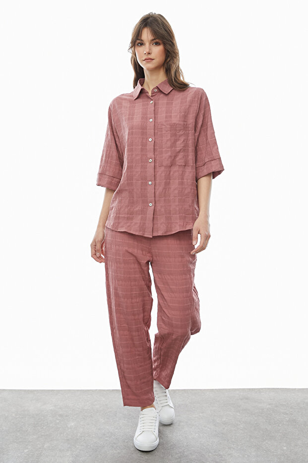 Teksturirane pantalone - 3