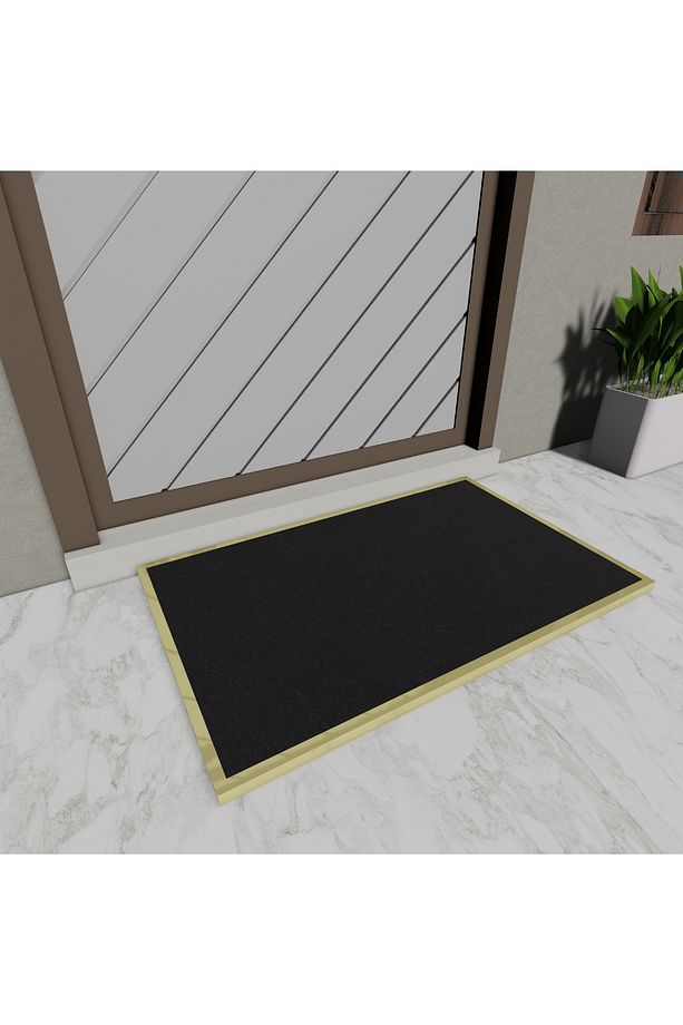 İç ve Dış Mekan için Kir Tutucu Bariyer Kapı Paspası, 50x80, Kaymaz Giriş Halısı, Karşılama 10mm - 3