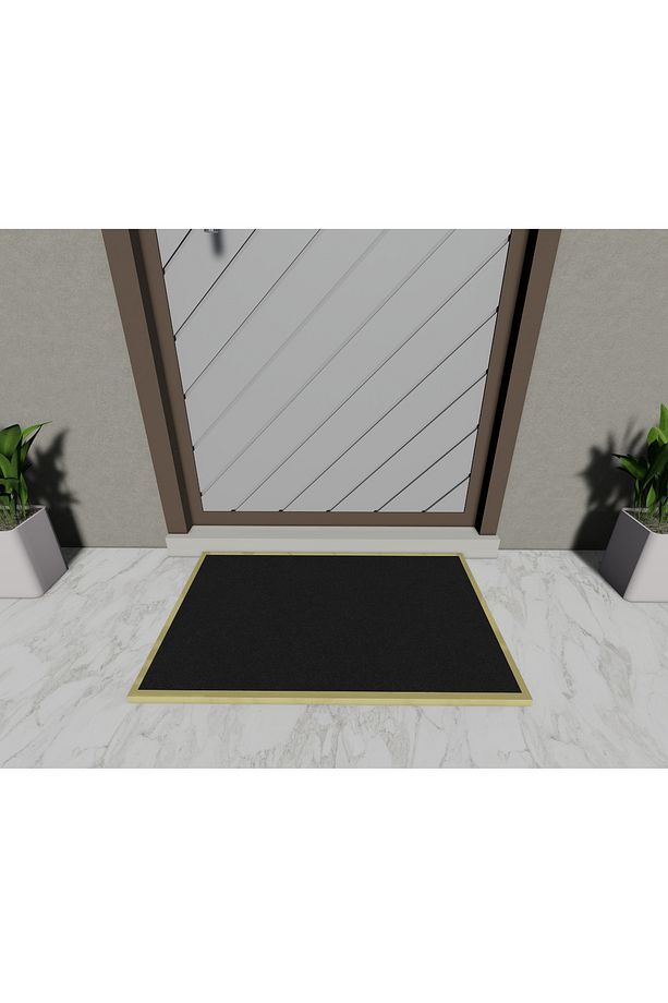 İç ve Dış Mekan için Kir Tutucu Bariyer Kapı Paspası, 50x80, Kaymaz Giriş Halısı, Karşılama 10mm - 6