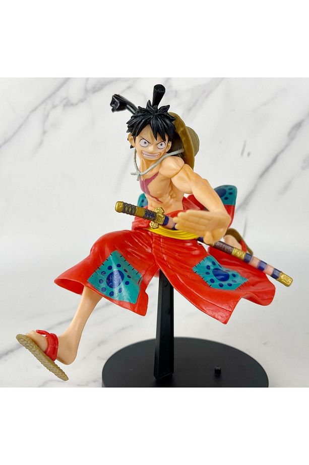 23cm Tek Parça Anime Figürü Maymun D Luffy Run Modeli PVC Masaüstü Koleksiyonu Oyuncak  Biblo - 4